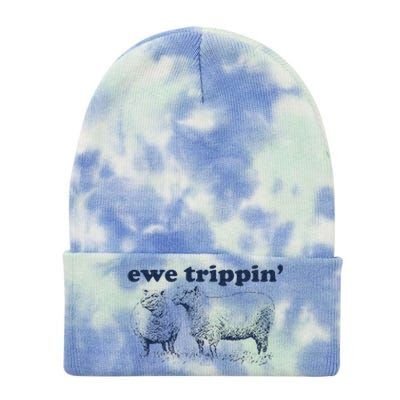 Farmer Ewe Trippin Funny Tie Dye 12in Knit Beanie