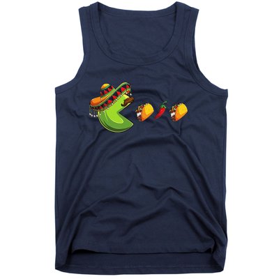 Funny Eating Tacos Cinco De Mayo Woman Mexican Tank Top