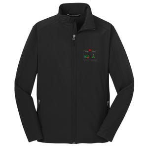 First Educate Then Celebrate Winter Break Christmas Teacher Core Soft Shell Jacket