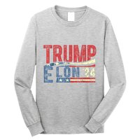 Funny Elon & Trump Vance For President 2024 Long Sleeve Shirt