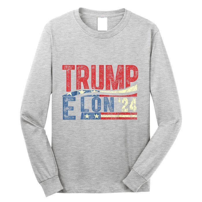 Funny Elon & Trump Vance For President 2024 Long Sleeve Shirt