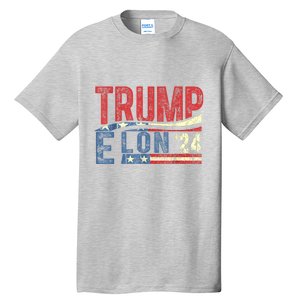 Funny Elon & Trump Vance For President 2024 Tall T-Shirt