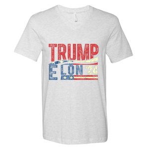 Funny Elon & Trump Vance For President 2024 V-Neck T-Shirt