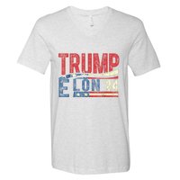 Funny Elon & Trump Vance For President 2024 V-Neck T-Shirt