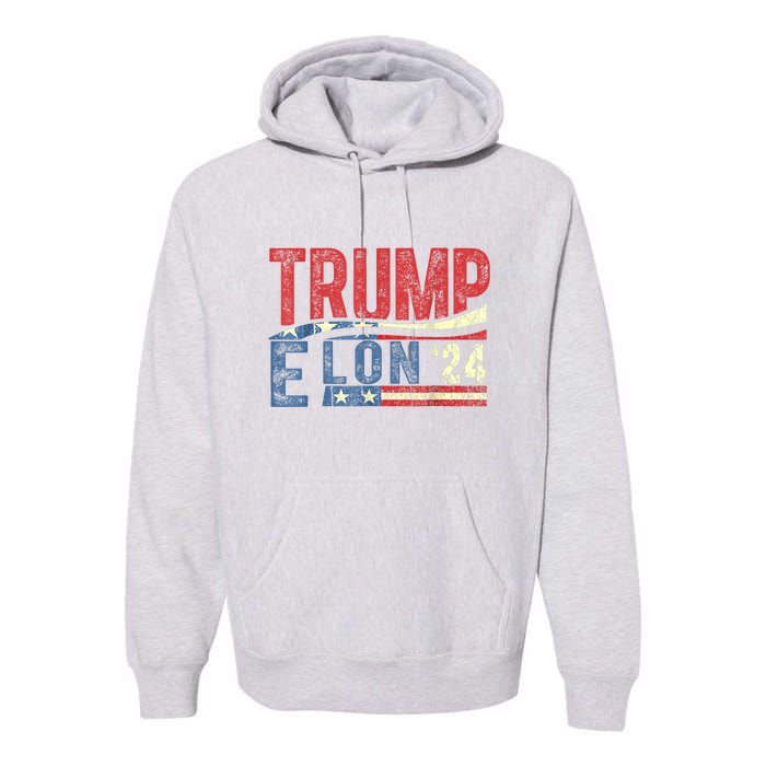 Funny Elon & Trump Vance For President 2024 Premium Hoodie