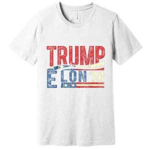 Funny Elon & Trump Vance For President 2024 Premium T-Shirt