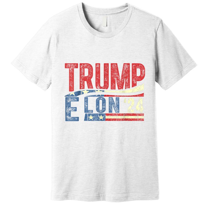 Funny Elon & Trump Vance For President 2024 Premium T-Shirt