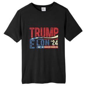 Funny Elon & Trump Vance For President 2024 Tall Fusion ChromaSoft Performance T-Shirt