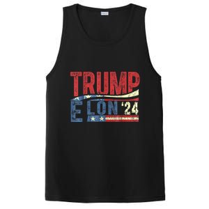 Funny Elon & Trump Vance For President 2024 PosiCharge Competitor Tank