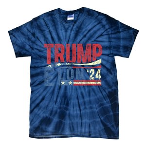 Funny Elon & Trump Vance For President 2024 Tie-Dye T-Shirt