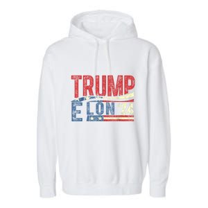 Funny Elon & Trump Vance For President 2024 Garment-Dyed Fleece Hoodie