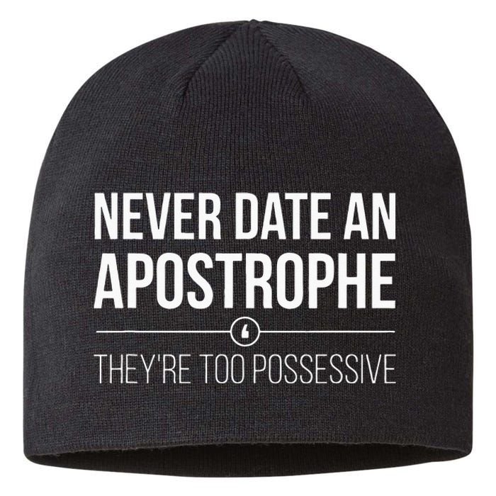 Funny English Teacher Grammar Pun Gif Sustainable Beanie