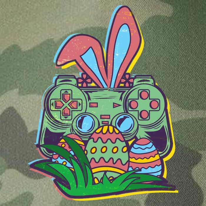 Funny Easter Time Gamer Bunny Ears Controller Easter Eggs Legacy Tie Dye Trucker Hat
