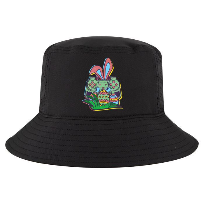 Funny Easter Time Gamer Bunny Ears Controller Easter Eggs Cool Comfort Performance Bucket Hat