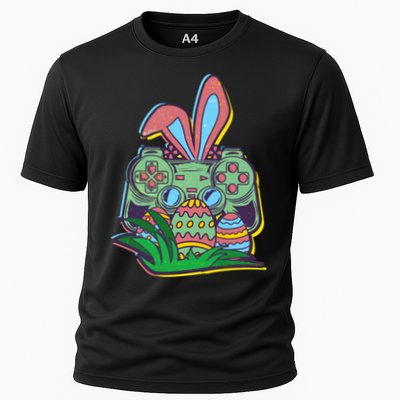 Funny Easter Time Gamer Bunny Ears Controller Easter Eggs Performance Shirt