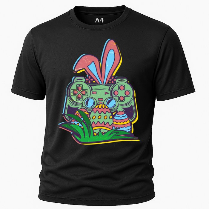 Funny Easter Time Gamer Bunny Ears Controller Easter Eggs Performance Shirt