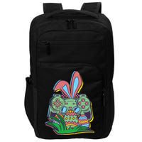 Funny Easter Time Gamer Bunny Ears Controller Easter Eggs Impact Tech Backpack