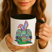 Funny Easter Time Gamer Bunny Ears Controller Easter Eggs Mug