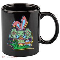 Funny Easter Time Gamer Bunny Ears Controller Easter Eggs 11oz C Handle Ceramic Mug