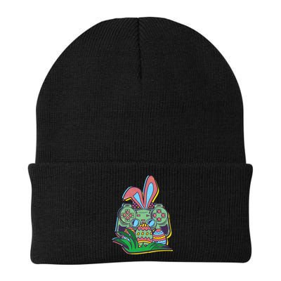Funny Easter Time Gamer Bunny Ears Controller Easter Eggs Beanie