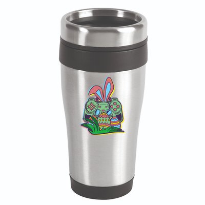 Funny Easter Time Gamer Bunny Ears Controller Easter Eggs 16oz Travel Tumbler