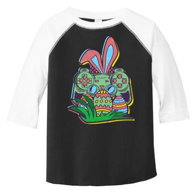 Funny Easter Time Gamer Bunny Ears Controller Easter Eggs Toddler Fine Jersey T-Shirt