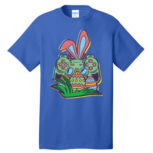 Funny Easter Time Gamer Bunny Ears Controller Easter Eggs Tall T-Shirt