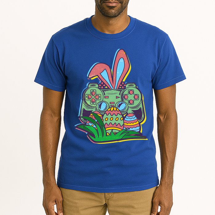 Funny Easter Time Gamer Bunny Ears Controller Easter Eggs Tall T-Shirt