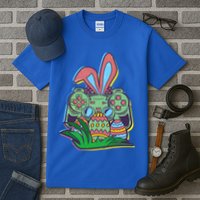 Funny Easter Time Gamer Bunny Ears Controller Easter Eggs Tall T-Shirt