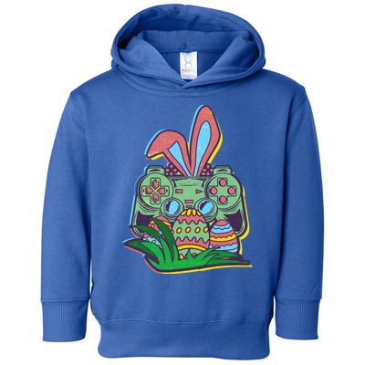 Funny Easter Time Gamer Bunny Ears Controller Easter Eggs Toddler Hoodie