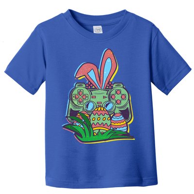 Funny Easter Time Gamer Bunny Ears Controller Easter Eggs Toddler T-Shirt