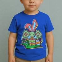 Funny Easter Time Gamer Bunny Ears Controller Easter Eggs Toddler T-Shirt