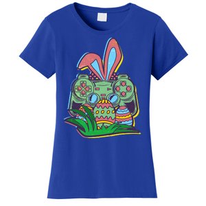 Funny Easter Time Gamer Bunny Ears Controller Easter Eggs Women's T-Shirt