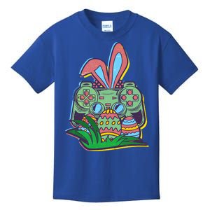 Funny Easter Time Gamer Bunny Ears Controller Easter Eggs Kids T-Shirt