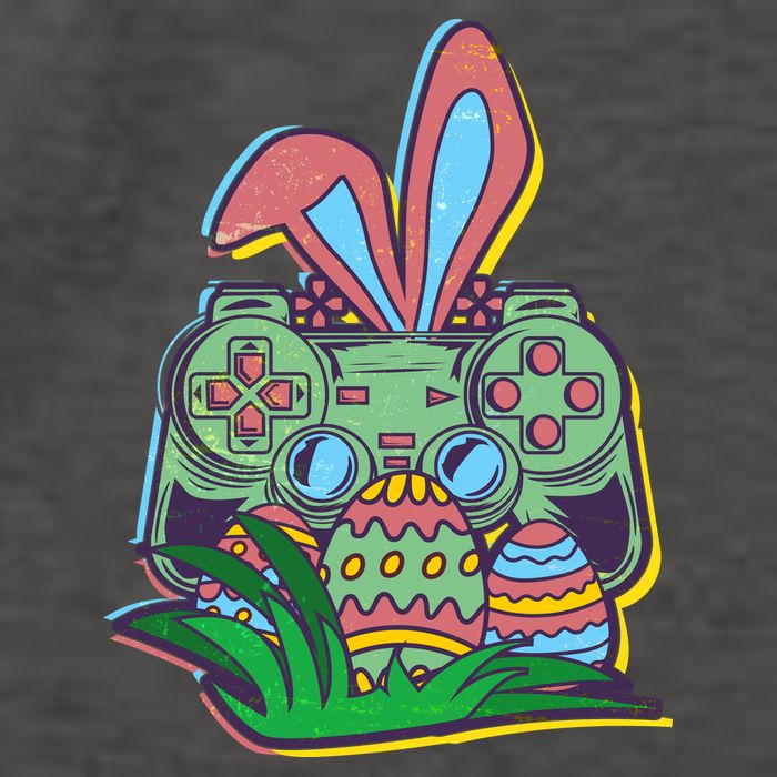Funny Easter Time Gamer Bunny Ears Controller Easter Eggs Vector Backpack