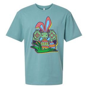 Funny Easter Time Gamer Bunny Ears Controller Easter Eggs Sueded Cloud Jersey T-Shirt