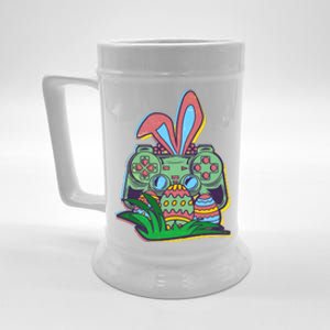 Funny Easter Time Gamer Bunny Ears Controller Easter Eggs Beer Stein