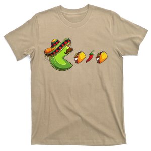 Funny Eating Tacos Cinco De Mayo Woman Mexican T-Shirt