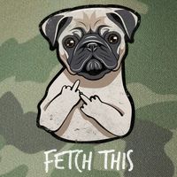 Fetch This Middle Finger Pug Legacy Tie Dye Trucker Hat