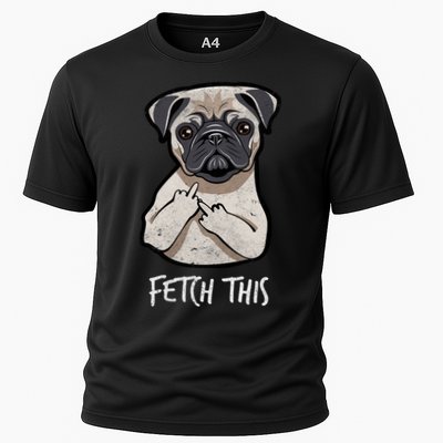 Fetch This Middle Finger Pug Performance Shirt