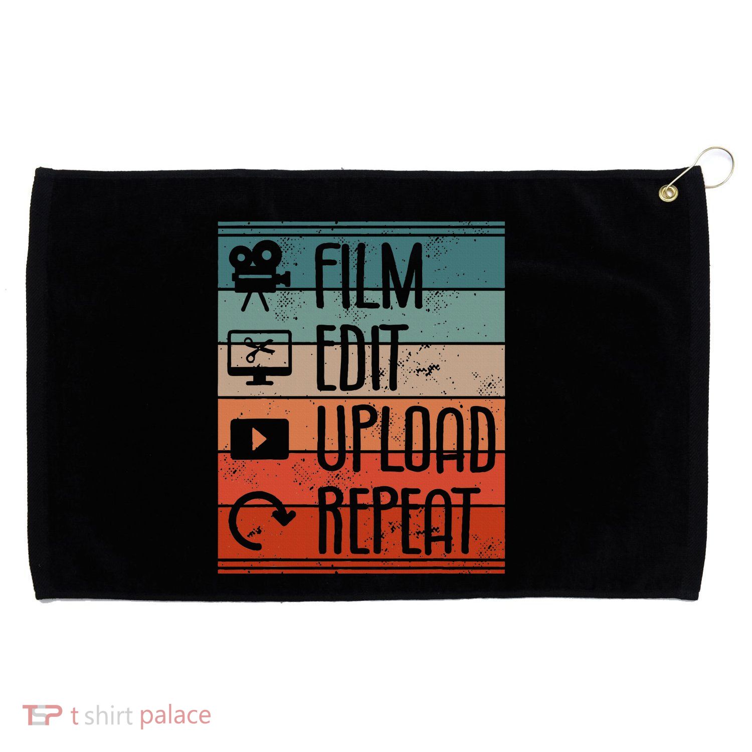 Film Edit Upload Repeat Cinematographer Cinematography Grommeted Golf Towel