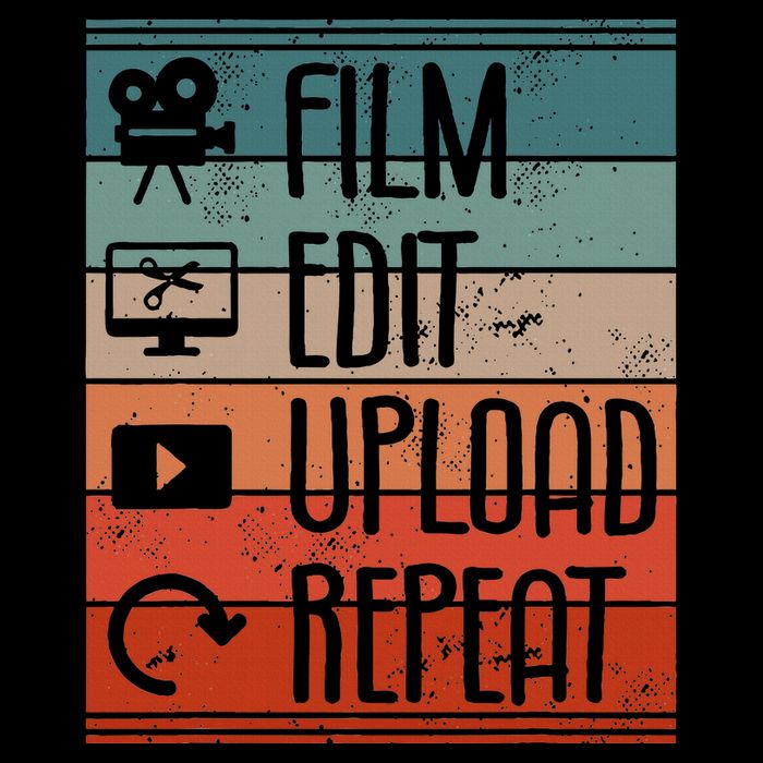 Film Edit Upload Repeat Cinematographer Cinematography Women's Crop Top Tee