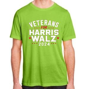 Funny Election Vote Blue Democrat Veterans For Harris Waltz 2024 Gift Adult ChromaSoft Performance T-Shirt