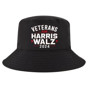 Funny Election Vote Blue Democrat Veterans For Harris Waltz 2024 Gift Cool Comfort Performance Bucket Hat