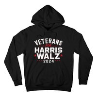 Funny Election Vote Blue Democrat Veterans For Harris Waltz 2024 Gift Hoodie