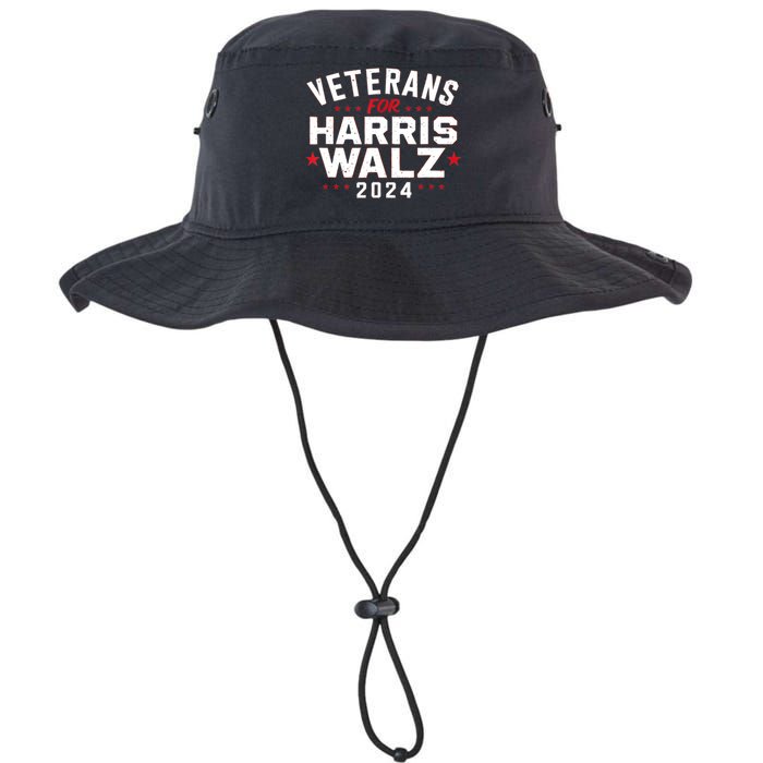 Funny Election Vote Blue Democrat Veterans For Harris Waltz 2024 Gift Legacy Cool Fit Booney Bucket Hat