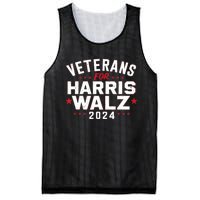 Funny Election Vote Blue Democrat Veterans For Harris Waltz 2024 Gift Mesh Reversible Basketball Jersey Tank