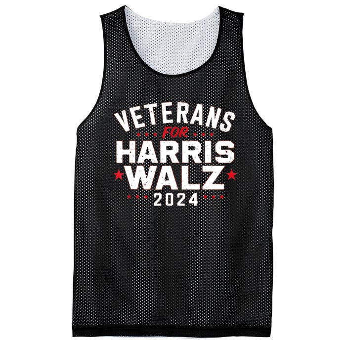 Funny Election Vote Blue Democrat Veterans For Harris Waltz 2024 Gift Mesh Reversible Basketball Jersey Tank