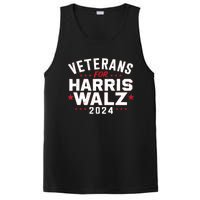 Funny Election Vote Blue Democrat Veterans For Harris Waltz 2024 Gift PosiCharge Competitor Tank