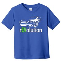 Funny Electric Vehicle Car Revolution Ev Driving Earth Day Cute Gift Toddler T-Shirt